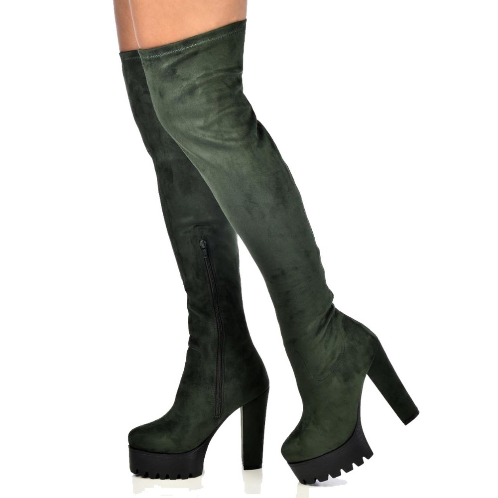 Pazzle Erin-11 Platform Over The Knee Boot